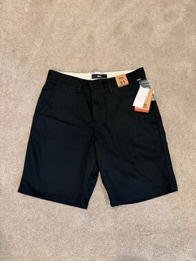 Vans Men's Black Flat Front Shorts